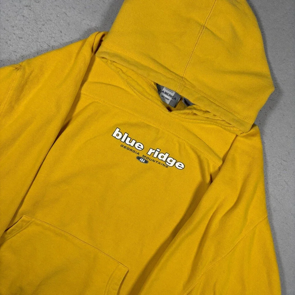 Vintage J. America Blue ridge Georgia Mountains Hoodie Men's size L